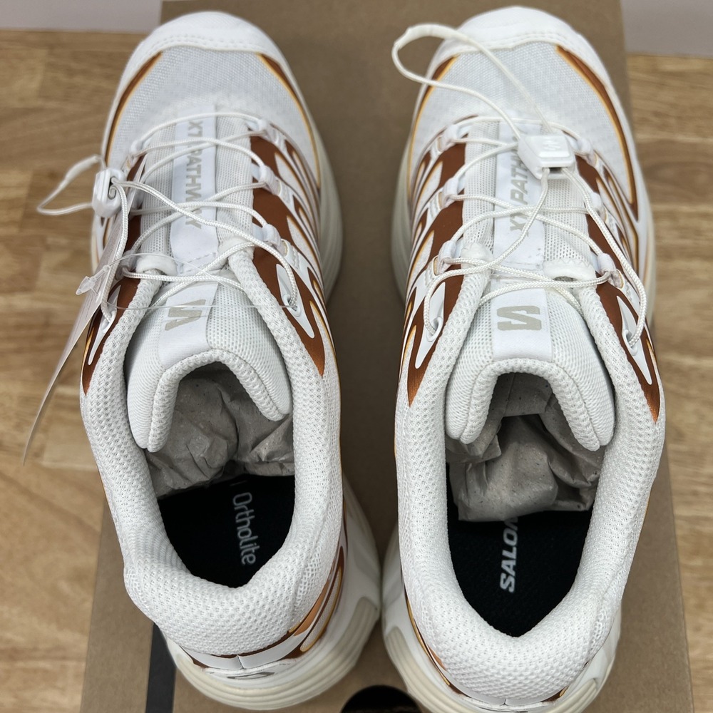Salomon XT Pathway Metallic Hiking Shoes Women's 5.5 Men's 4.5 White‎ Copper - Picture 8 of 11